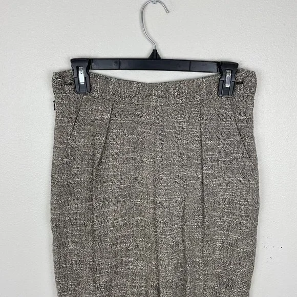 Rachel Comey Westside Pleated Linen Cuff Pants Size 2 Tweed Pockets Side Zip - Picture 10 of 11